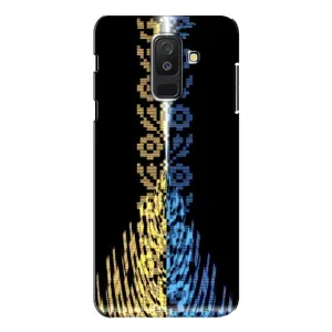 Силиконовый Чехол на Samsung Galaxy A6 Plus 2018 ( A605) (Патриотическая вышиванка)