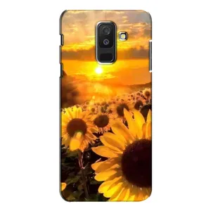 Чохол з Квітами для Samsung Galaxy A6 Plus 2018 ( A605) (поле соняшників)