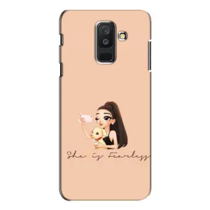 Силіконовый Чохол на Samsung Galaxy A6 Plus 2018 ( A605) з картинкой Модных девушек (З собакою)