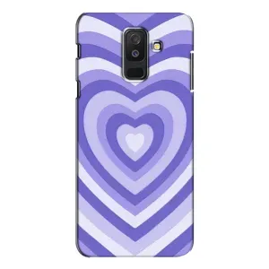Чехлы с тематикой "Маленькие Сердечки" на Samsung Galaxy A6 Plus 2018 ( A605) (Сердце фиолет)
