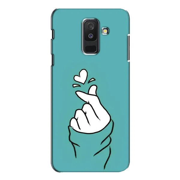 Чехол с рисунком «Сердечко на бирюзовом» для Samsung Galaxy A6 Plus 2018 (A605) Чехол с рисунком «Сердечко на бирюзовом» для Samsung Galaxy A6 Plus 2018 (A605)