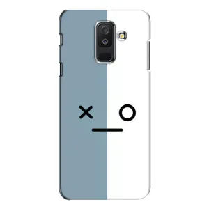 Силиконовые Чехлы (смешные стикеры) для Samsung Galaxy A6 Plus 2018 ( A605) (Серо-белый)
