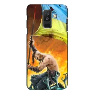 Чехол с картинкой (Патриотический КОЗАК) на Samsung Galaxy A6 Plus 2018 ( A605) (Сильный Козак)