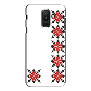 Силиконовый Чехол на Samsung Galaxy A6 Plus 2018 ( A605) с картинкой Вышиванки (Силуэт вышиванки)