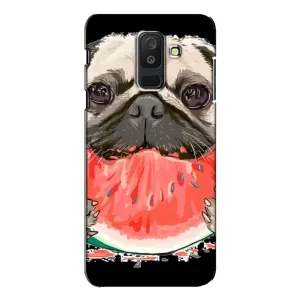 Чохол (ТПУ) Милі песики для Samsung Galaxy A6 Plus 2018 ( A605) (Смішний Мопс)
