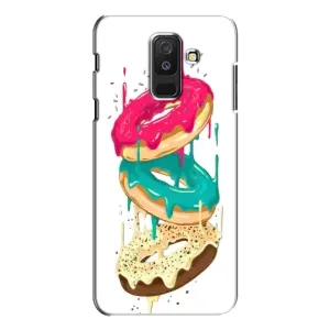 Чехол с изображением вкусной еды для Samsung Galaxy A6 Plus 2018 ( A605) (Сочные пончики)