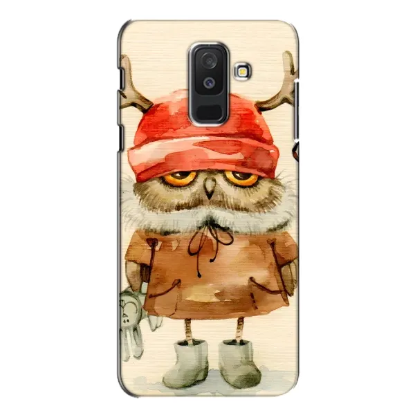 Чехол с рисунком «Сова в шапке» для Samsung Galaxy A6 Plus 2018 (A605)