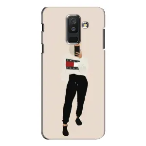 Силіконовый Чохол на Samsung Galaxy A6 Plus 2018 ( A605) з картинкой Модных девушек (Стильна)