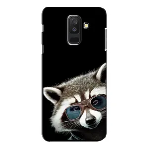 Силіконовий Чохол з Энотами на Samsung Galaxy A6 Plus 2018 ( A605) (Стильний Єнот)