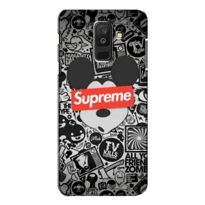 Чехол с Брендами одежды на Самсунг А6 Плюс 2018 (Supreme Маус)