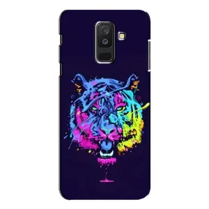 Силіконовий бампер з картинкою звірів для Samsung Galaxy A6 Plus 2018 ( A605) (Тигр-Арт)