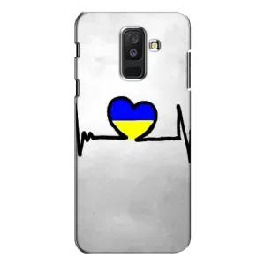 Силиконовый Чехол на Samsung Galaxy A6 Plus 2018 ( A605) (Я-Украина) (Украинская кардиограмма)
