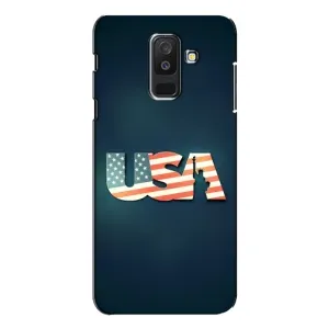 Чехол Флаг USA для Samsung Galaxy A6 Plus 2018 ( A605) (USA)