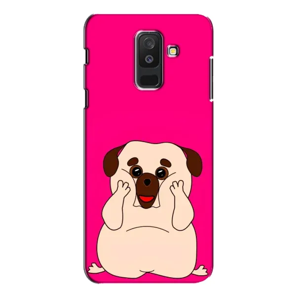 Чехол с рисунком «Веселый Мопсик» для Samsung Galaxy A6 Plus 2018 (A605) Чехол с рисунком «Веселый Мопсик» для Samsung Galaxy A6 Plus 2018 (A605)