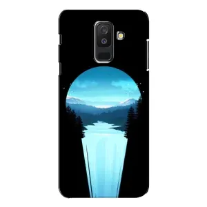 Летний Чехол на Samsung Galaxy A6 Plus 2018 ( A605) (Синий Водопад)