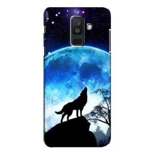 Чохол з Вовком на Samsung Galaxy A6 Plus 2018 ( A605) (Виє на місяць)