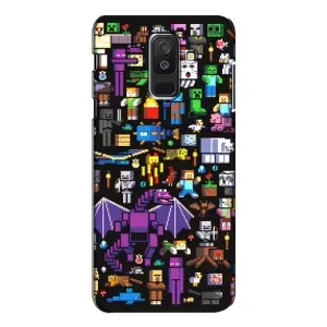 Чохол майнкрафт для Samsung Galaxy A6 Plus 2018 ( A605) (Усі персонажі)