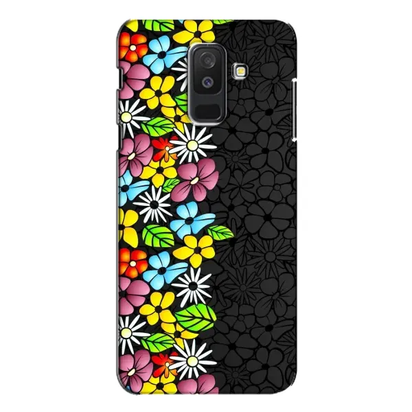 Чехол с рисунком «Яркие цветы» для Samsung Galaxy A6 Plus 2018 (A605)