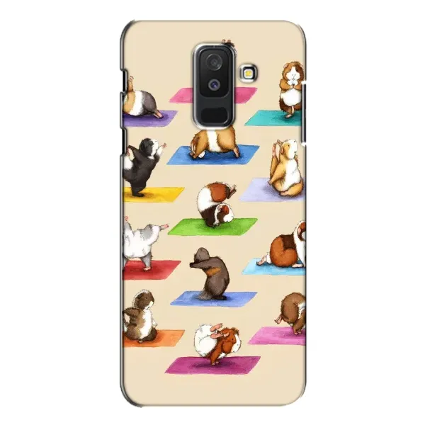 Чехол с рисунком «Ёга свинок» для Samsung Galaxy A6 Plus 2018 (A605) Чехол с рисунком «Ёга свинок» для Samsung Galaxy A6 Plus 2018 (A605)