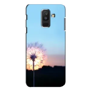 Силіконовий Чохол з кульбабками на Samsung Galaxy A6 Plus 2018 ( A605) (Захід з кульбабкою)