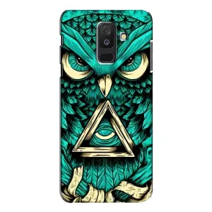 Чохли з принтом СОВИ для Samsung Galaxy A6 Plus 2018 ( A605) (Зелена сова)