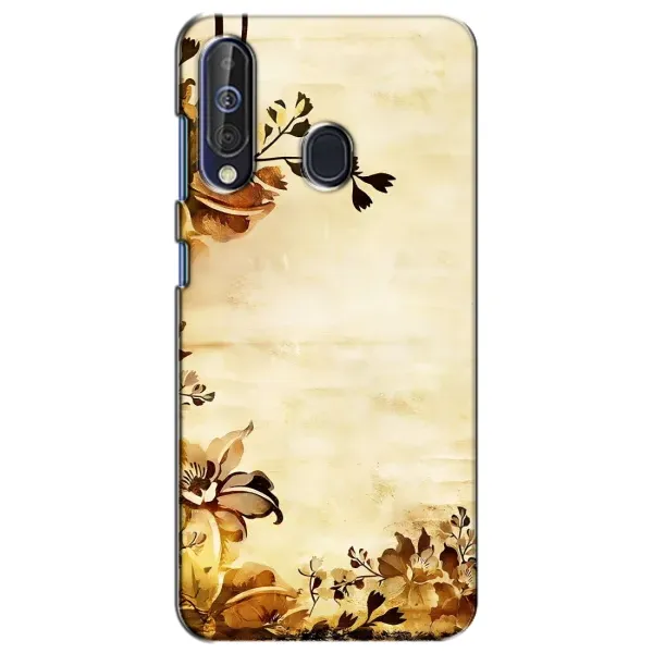 Чехол с рисунком «Арт-цветы» для Samsung Galaxy A60 2019 (A605F)