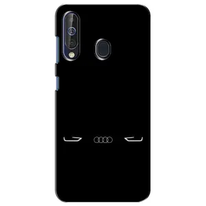 Силиконовый бампер с картинкой машины на Samsung Galaxy A60 2019 (A605F) (Силует Audi)