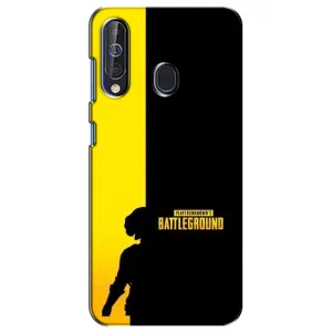 Чохол (TPU) з картинкою "Лого Пабг" на Самсунг А60 (2019) (Battlegrounds)