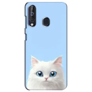 Чехол на тематику: Коты для Samsung Galaxy A60 2019 (A605F) (Белый кот)
