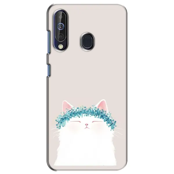 Чехол с рисунком «Белый котик» для Samsung Galaxy A60 2019 (A605F) Чехол с рисунком «Белый котик» для Samsung Galaxy A60 2019 (A605F)