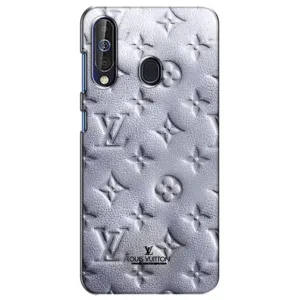 Текстурный Чехол Louis Vuitton для Самсунг А60 (2019) (Белый ЛВ)