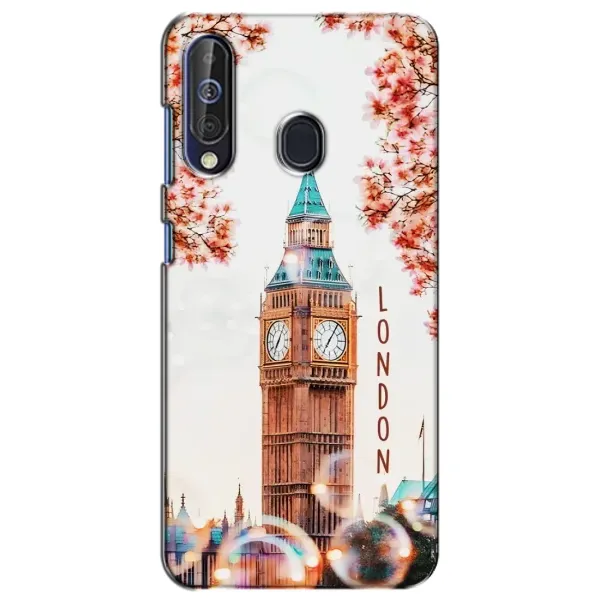 Чехол с рисунком «Часы Лондон» для Samsung Galaxy A60 2019 (A605F)