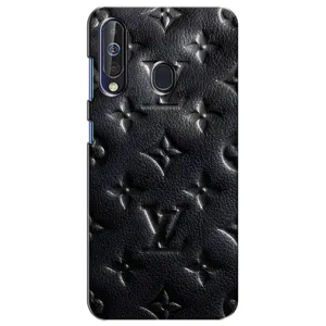 Текстурный Чехол Louis Vuitton для Самсунг А60 (2019) (Черный ЛВ)