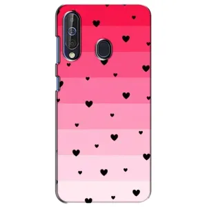 Чехлы с тематикой "Маленькие Сердечки" на Samsung Galaxy A60 2019 (A605F) (Чорные сердечки)
