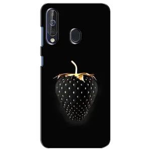 Чехол с изображением вкусной еды для Samsung Galaxy A60 2019 (A605F) (Чёрная клубника)