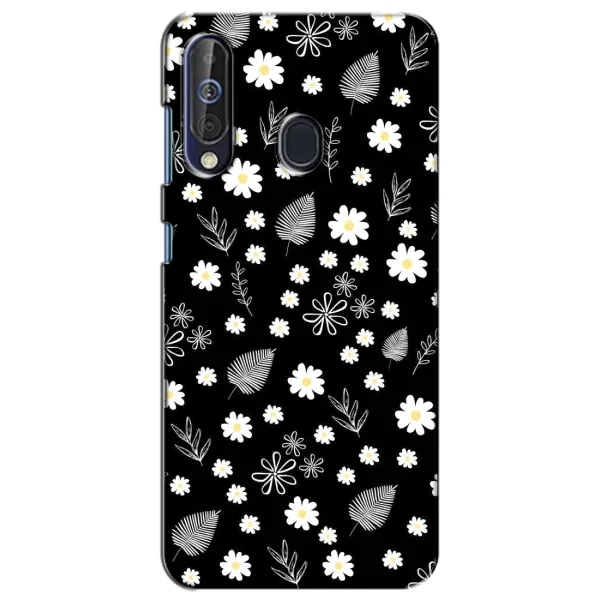 Чехол с рисунком «цветение на чорном» для Samsung Galaxy A60 2019 (A605F)