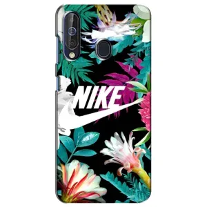 Силиконовый Чехол на Samsung Galaxy A60 2019 (A605F) с картинкой Nike (Цветочный Nike)
