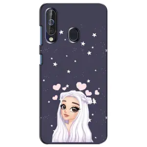 Чехол Стильные девушки на Samsung Galaxy A60 2019 (A605F) (Девушка и сердечки)