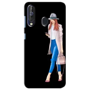 Чехол с картинкой Модные Девчонки Samsung Galaxy A60 2019 (A605F) (Девушка со смартфоном)