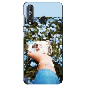 Чехлы с изображением разных животных для Samsung Galaxy A60 2019 (A605F) (Ежик на руках)