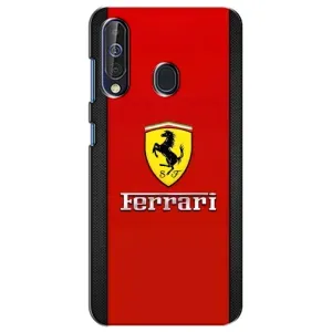 Силиконовый бампер с картинкой машины на Samsung Galaxy A60 2019 (A605F) (Ferrari Logo)