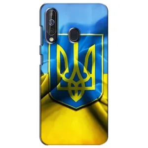 Чехол с картинкой (Патриотический ГЕРБ) на Samsung Galaxy A60 2019 (A605F) (Герб и Флаг Украины)