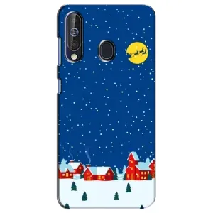 Силіконовий бампер на різдво для Samsung Galaxy A60 2019 (A605F) (Місто в снігу)