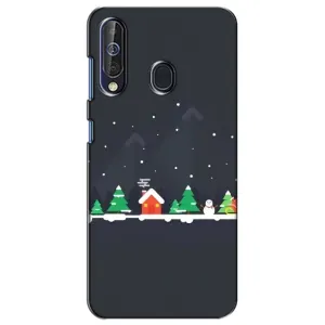 Силіконовий бампер на різдво для Samsung Galaxy A60 2019 (A605F) (Місто зимове)