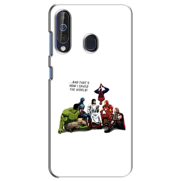 Чехол с рисунком «Иисус супергерой» для Samsung Galaxy A60 2019 (A605F)