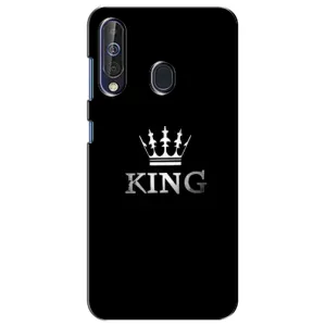 Чохол (Корона на чорному фоні) для Самсунг А60 (2019) (KING)