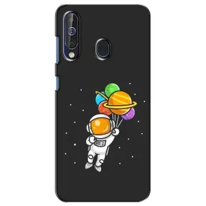 Силіконовый Чохол з принтом "Космонавти" на Samsung Galaxy A60 2019 (A605F) (Космонавт з кульками)