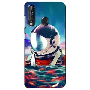 Силіконовый Чохол з принтом "Космонавти" на Samsung Galaxy A60 2019 (A605F) (Космонавт у воді)