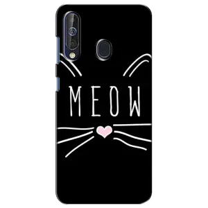 Бампер с изображением Котиков для Самсунг А60 (2019) (КОТИК MEOW)