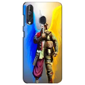 Чехол с картинкой (Патриотический КОЗАК) на Samsung Galaxy A60 2019 (A605F) (Козак с крыльями)